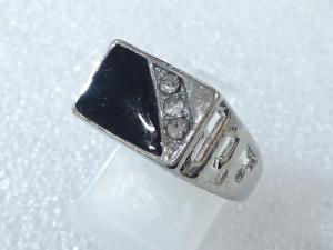 エナメル　クリスタル　指輪(20号)